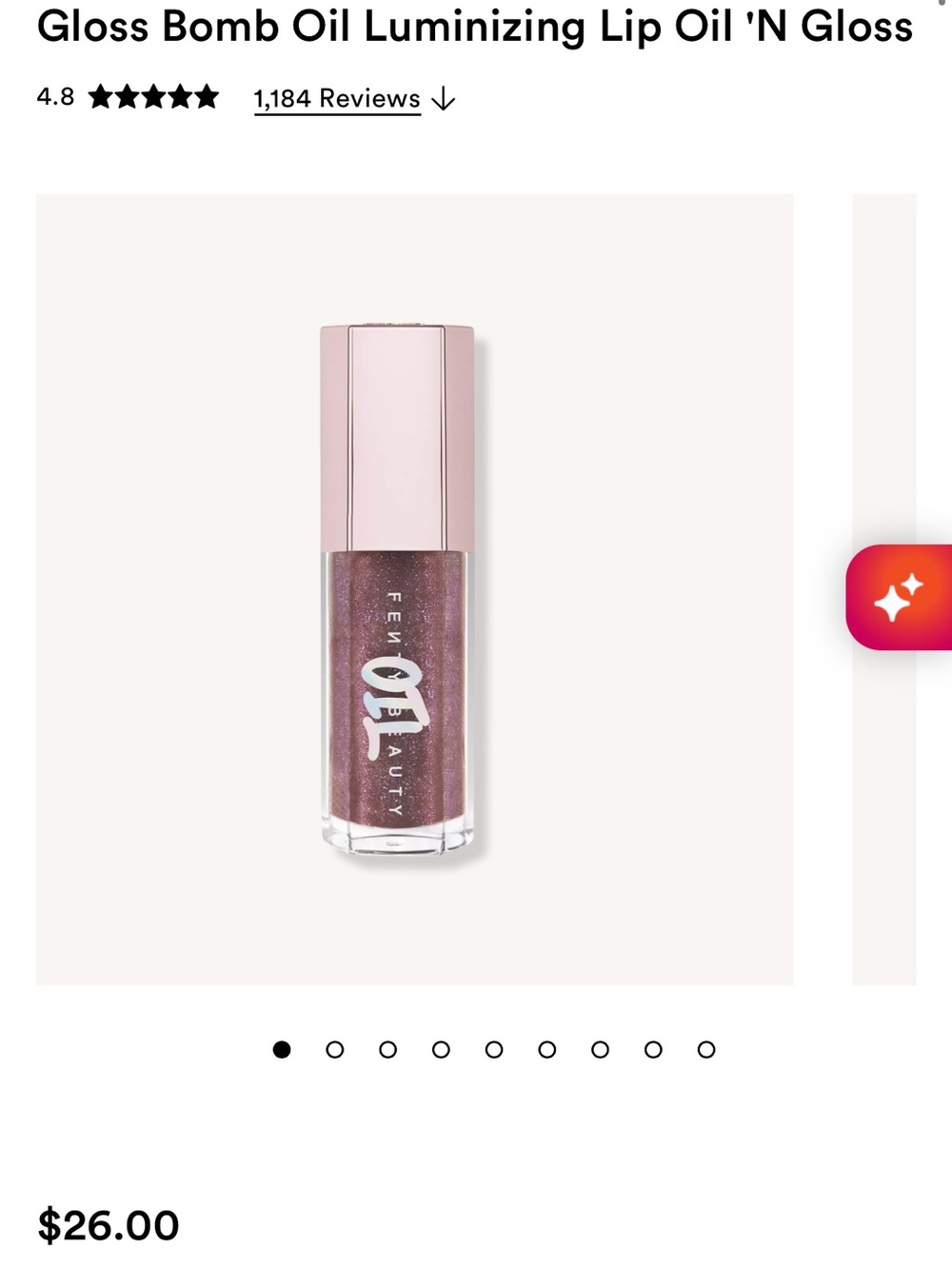 Fenty Beauty Gloss Bomb Oil Luminizing Lip Oil — Shimmery Mauve Plum